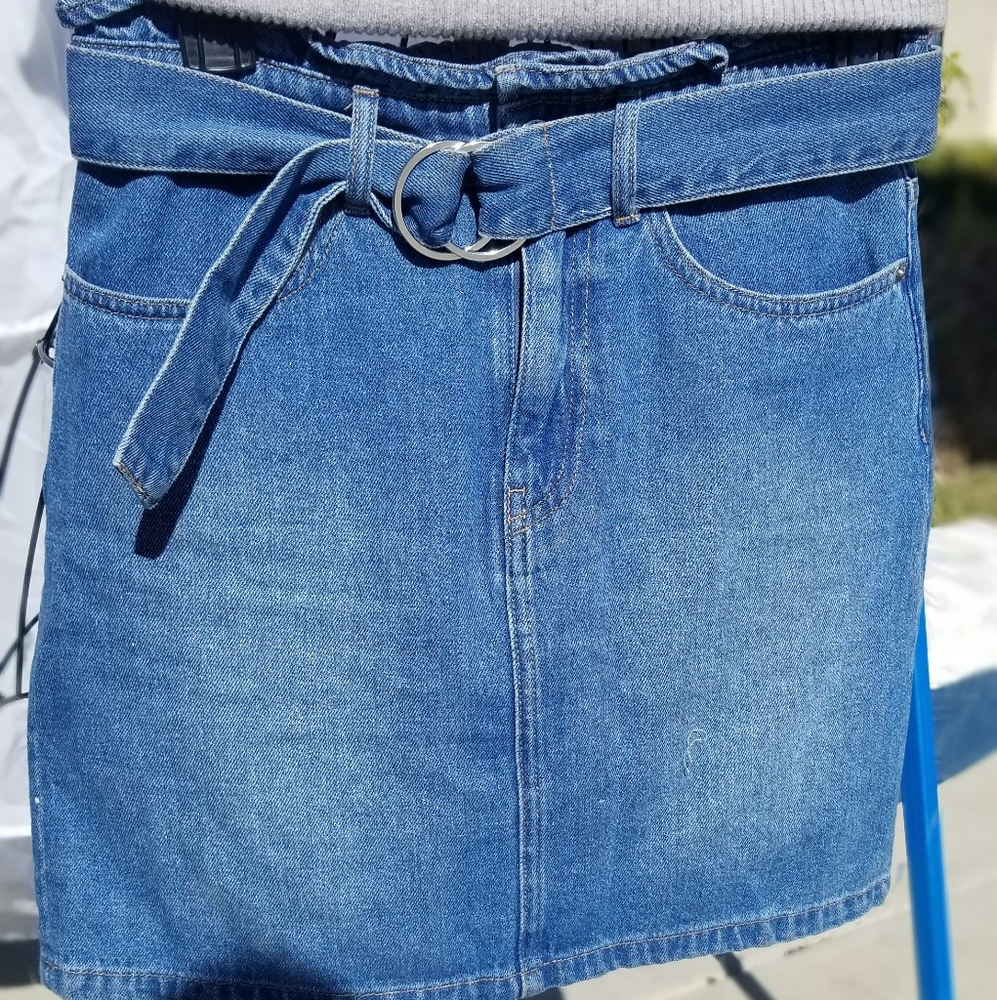 H&M Denim Mini Skirt